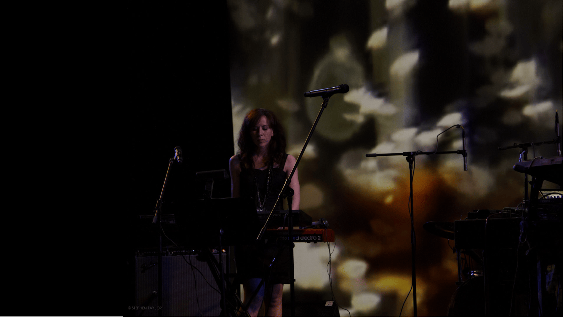 Missy Mazzoli performing on stage